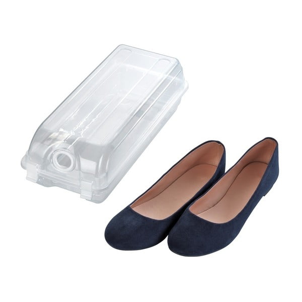Scatola trasparente per scarpe Smart, larghezza 14 cm - Wenko