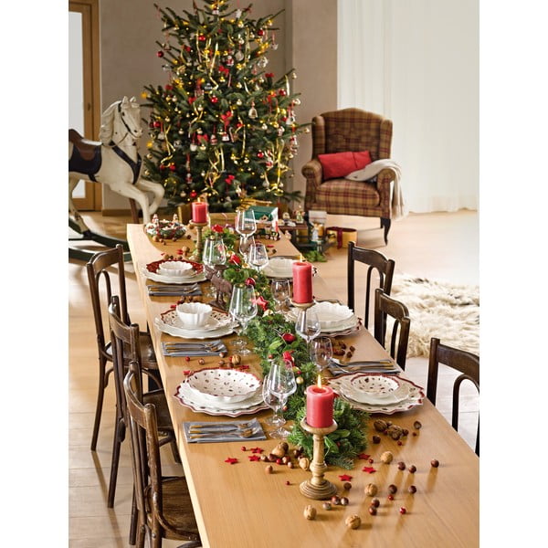 Piatto natalizio in porcellana bianca e rossa, ø 29 cm Toy's Delight - Villeroy&Boch-image-4