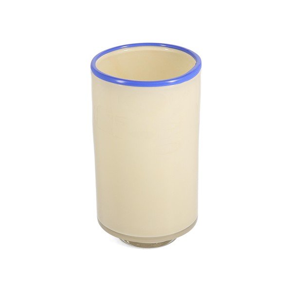 Vaso color crema in vetro (altezza totale 21,5 cm) Milo – ONA-image-2