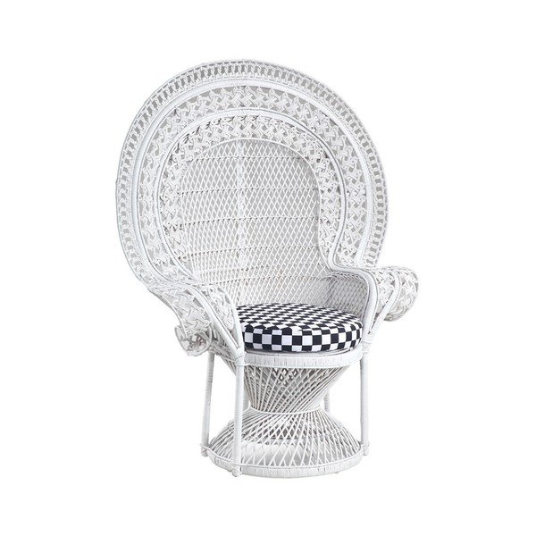 Bílé křeslo House Nordic Oriental