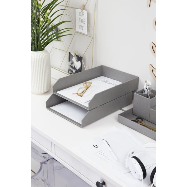 Organizer in cartone per documenti in set da 2 Hakan - Bigso Box of Sweden-image-2
