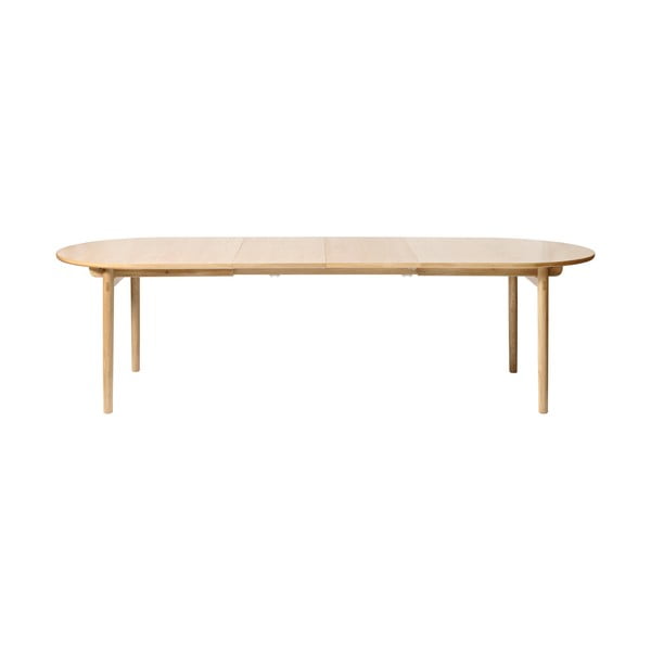 Tavolo da pranzo pieghevole in rovere decorato 100x190 cm Carno - Unique Furniture-image-3