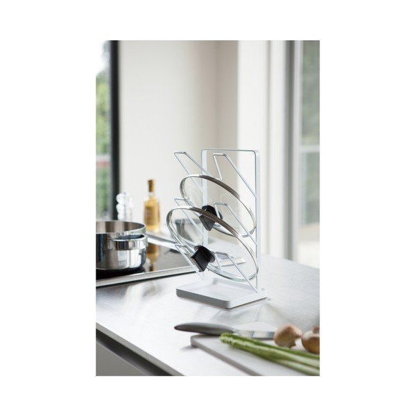 Supporto per coperchio a torre bianco - YAMAZAKI-image-1