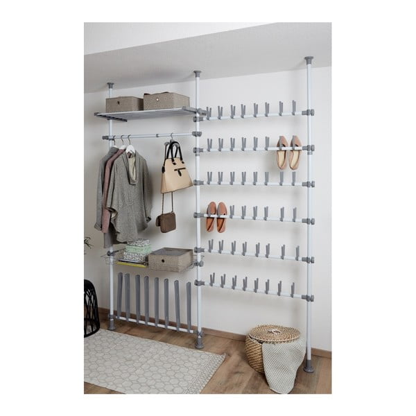 Set di 2 bastoni telescopici per abiti, lunghezza 75 - 120 cm Herkules - Wenko-image-4