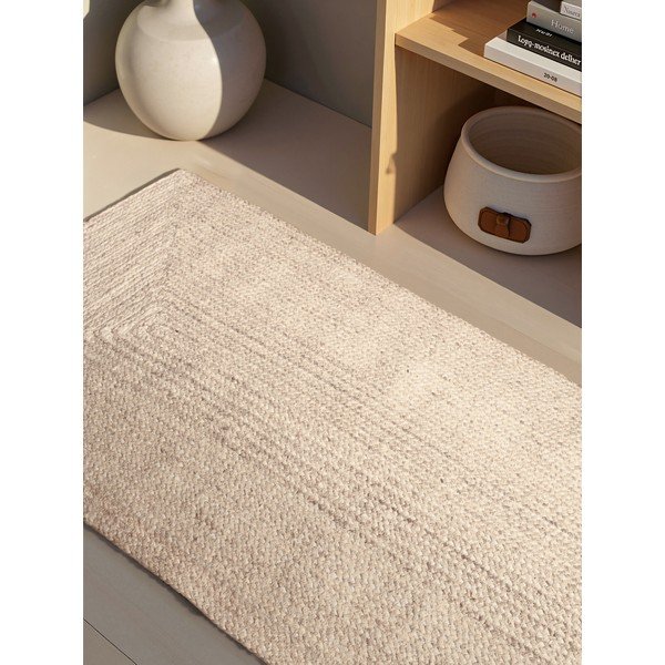 Passatoia color crema in iuta reversibile/tessuta a mano 80x200 cm Juno – Hanse Home-image-2