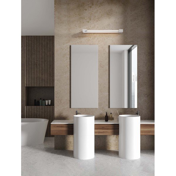 Lampada da parete LED bianco opaco in alluminio Arga – Nova Luce-image-1