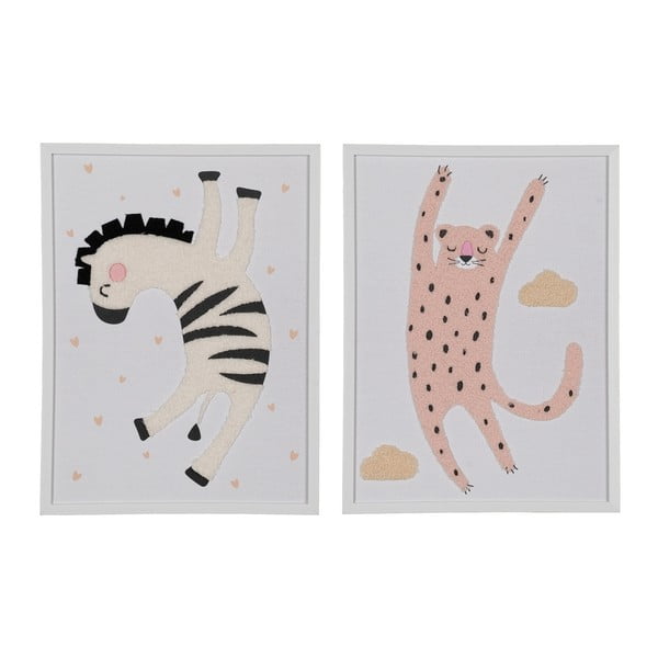 Set di quadri da bambini 2 pz 30x40 cm Animals – Ixia