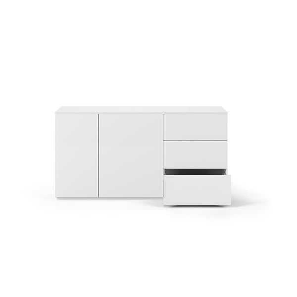 Cassettiera bassa bianca 160x84 cm Join - TemaHome-image-3