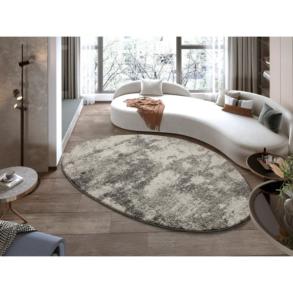 Tappeto ovale grigio, 160 x 230 cm Niamey - Universal-image-2