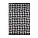 Tappeto da esterno bianco e nero Houndstooth, 150 x 240 cm - Green Decore