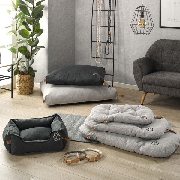 Materasso grigio chiaro per cani 60x80 cm - Love Story-image-1