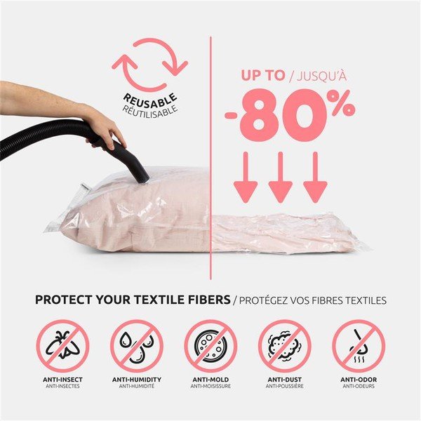 Sacchetti per il vuoto in set da 2 pezzi Premium Valve S - Compactor-image-1