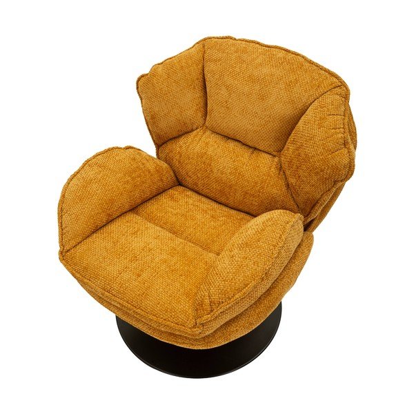 Poltrona color senape girevole Retro Style – Mauro Ferretti-image-3