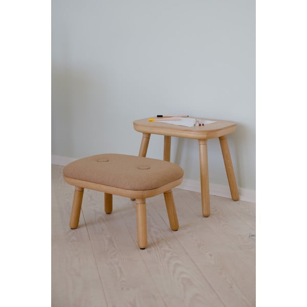 Sgabello di colore naturale/marrone chiaro Paff Low – UMAGE-image-4