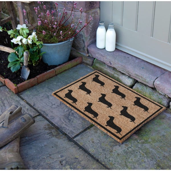 Zerbino in cocco 40x60 cm Dachshund - Artsy Doormats-image-1