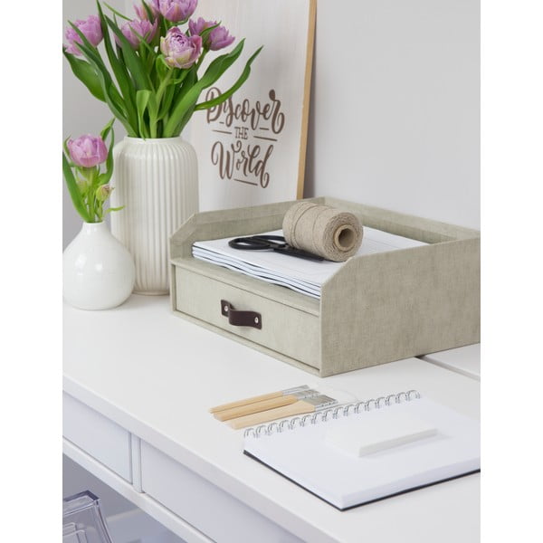 Organizzatore di documenti in cartone con cassetto Walter - Bigso Box of Sweden-image-2