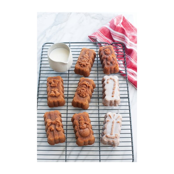 8 stampi per biscotti di pasta frolla in argento di Natale, 1,4 l - Nordic Ware-image-2