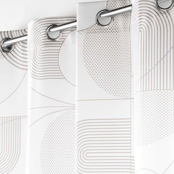 Tenda bianca 140x280 cm Esquisse - douceur d'intérieur-image-1