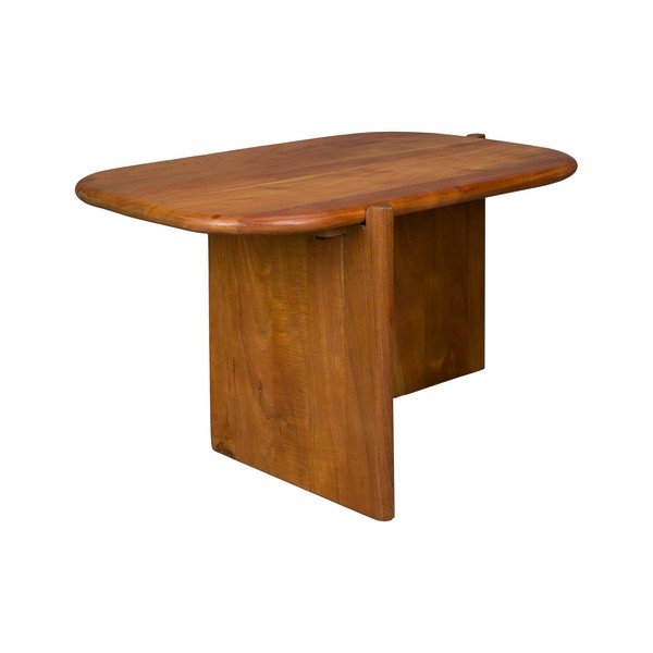 Tavolino da salotto di colore naturale in acacia massiccia 50x75 cm Feller – Dutchbone-image-2