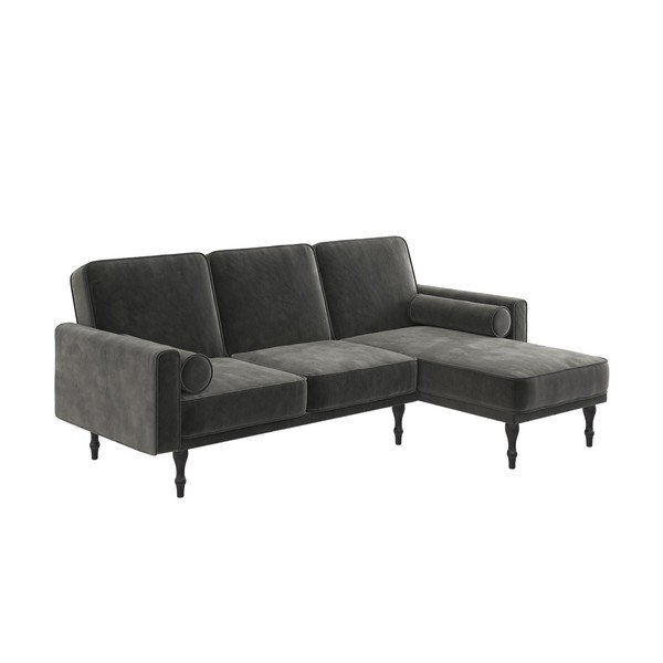 Divano letto grigio divano angolare Edison - Støraa-image-2