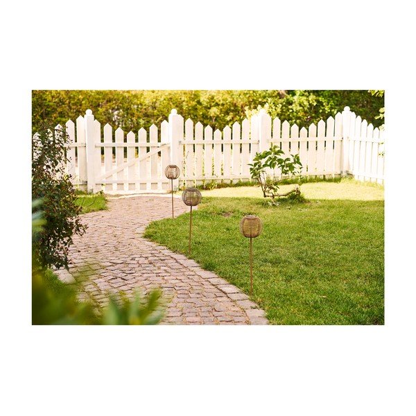 Illuminazione esterna LED con alimentazione a pannelli solari con picchetto ø 17 cm Carlisle – House Nordic-image-4