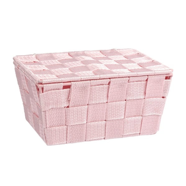 Cestino rosa con coperchio Adria - Wenko-image-1
