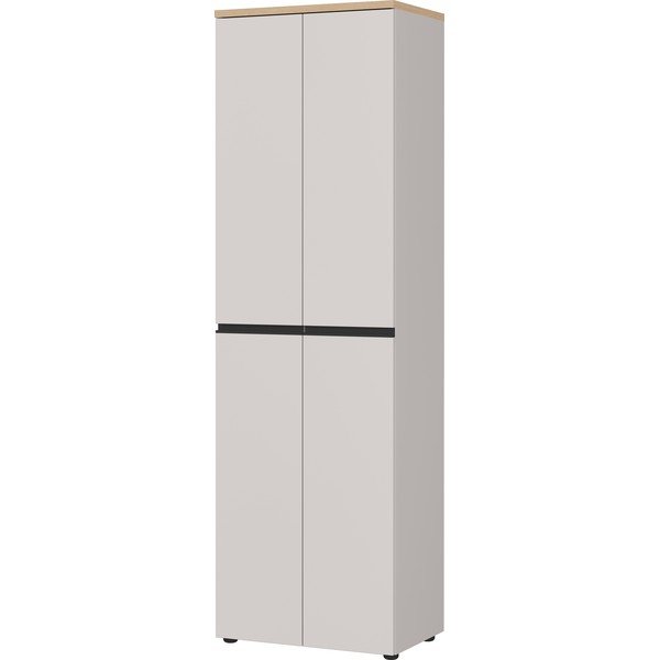 Armadio greige/colore naturale chiaro 59x194x41 cm Cormano – Germania