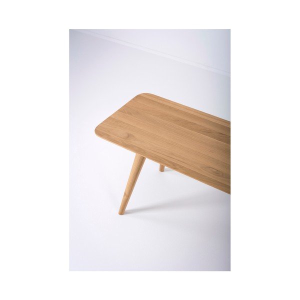 Lavice z masivního dubového dřeva Gazzda Stafa, délka 140 cm-image-3