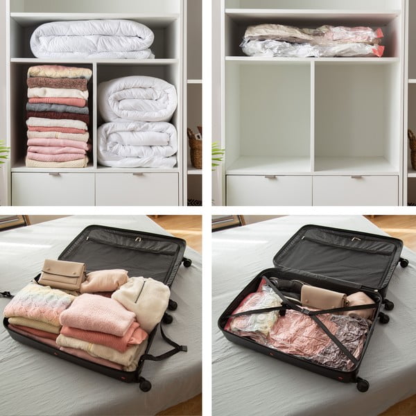 Sacchetti per il vuoto in set da 2 pezzi Premium Valve M/L - Compactor-image-1