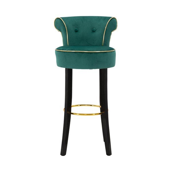 Sgabello da bar in velluto crema 96 cm Luxy - Mauro Ferretti-image-1