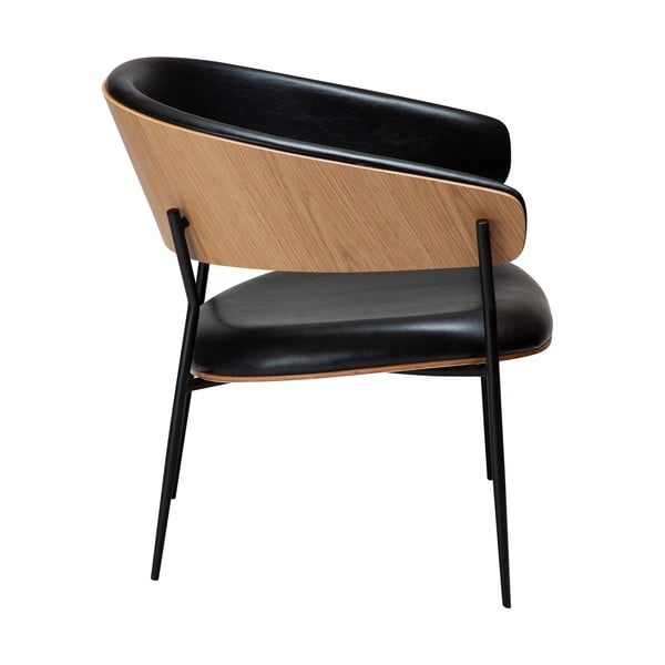 Poltrona nera in similpelle Crib - DAN-FORM Denmark-image-2