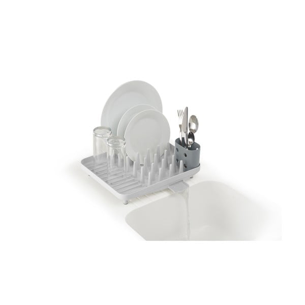 Vassoio di raccolta in plastica grigio chiaro 33,5x31,5 cm Duo - Joseph Joseph-image-3