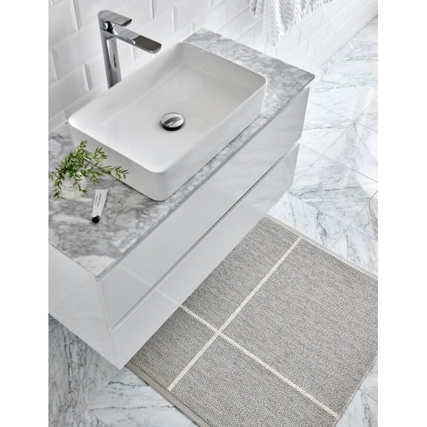 Passatoia da interno/esterno grigio chiaro/color crema 70x180 cm Fred Linen – Pappelina-image-3