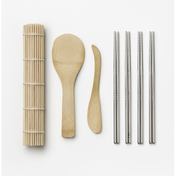Set per il sushi in acciaio inox/in bambù The Essentials Sushi Tools – Printworks