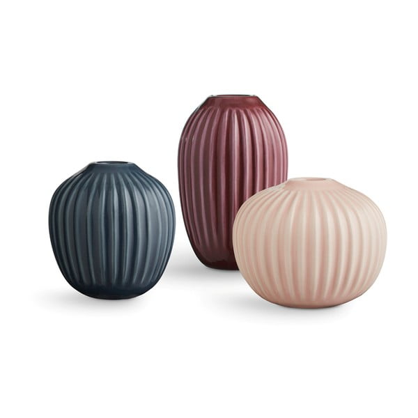Vaso in ceramica nero/rosa Hammershøi - Kähler Design
