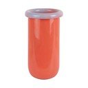 Vaso arancione in vetro (altezza totale 25 cm) Plegado  – PT LIVING