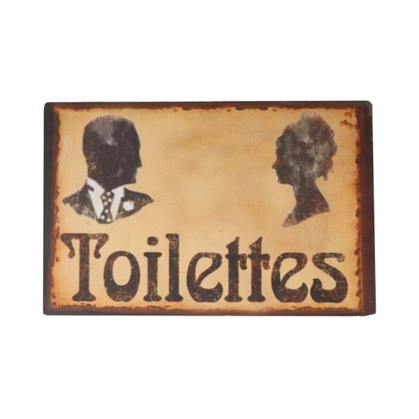 Cartello Toilet Toilettes - Antic Line