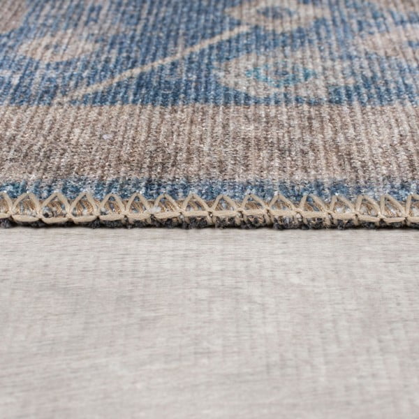 Tappeto blu lavabile 190x290 cm Orelia Global – Flair Rugs-image-4