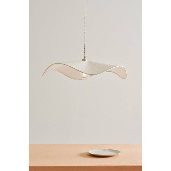 Lampadario color crema in carta ø 70 cm Monchi – Jotex-image-1