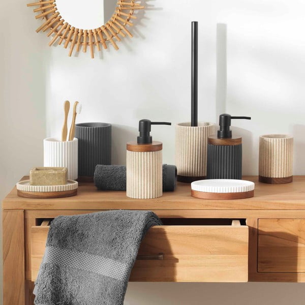 Scopino bianco in poliresina Niagara - douceur d'intérieur-image-1