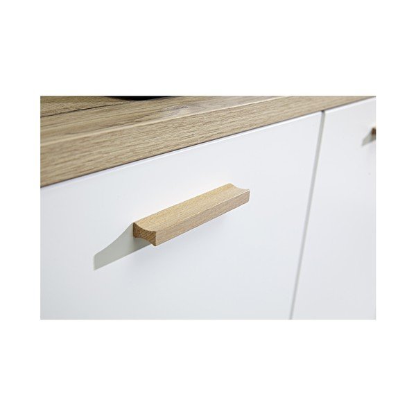 Tavolo TV bianco in rovere 144x50 cm Oslo - Germania-image-2