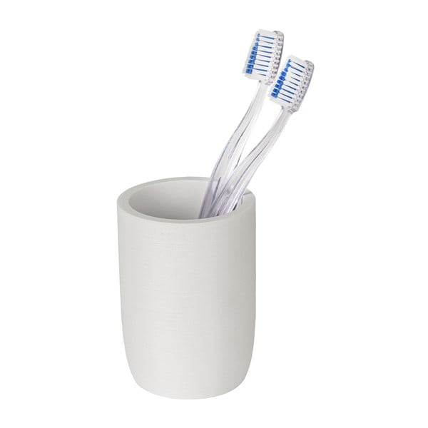 Portaspazzolino bianco opaco in poliresina Altavalle – Wenko-image-4