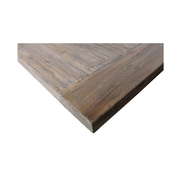 Piano del tavolo grigio in legno di teak non trattato , 210 x 100 cm - HSM collection-image-2