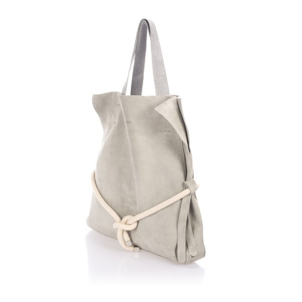 Borsa in pelle grigia Darcy - Giulia Massari-image-1