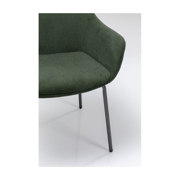 Set di 2 sedie in velluto verde con braccioli Avignon - Kare Design-image-4