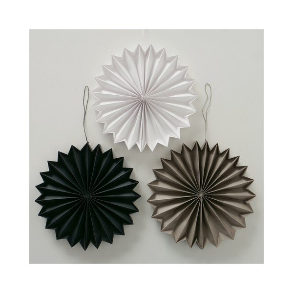 Set di 3 decorazioni da appendere in carta riciclata Dilia - Boltze-image-1