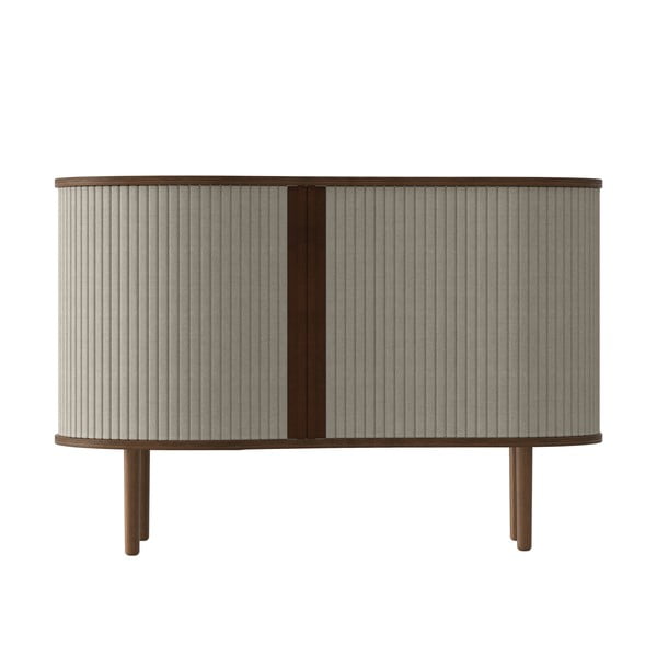 Cassettiera bassa marrone-beige in rovere con ante scorrevoli 100x67 cm Audacious - UMAGE-image-3