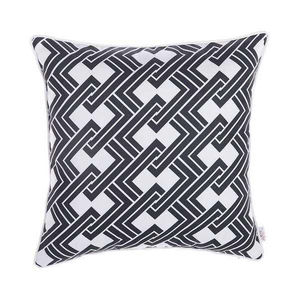 Federa in bianco e nero Mike & Co. NEW YORK Squary Geometric Inverse, 43 x 43 cm - Mike & Co. NEW YORK