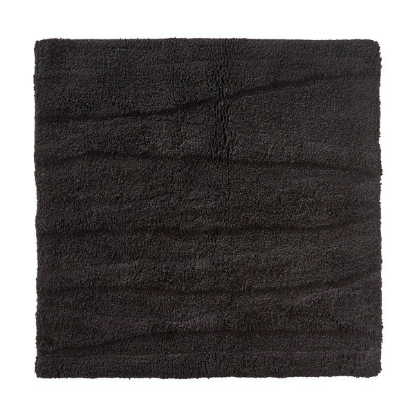 Tappeto da bagno nero Flow, 65 x 65 cm - Zone
