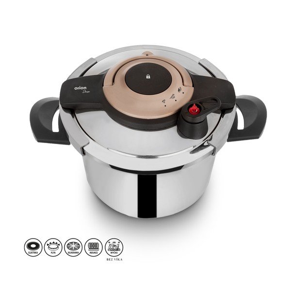 Pentola a pressione in acciaio inox 5 l Drone - Orion-image-1